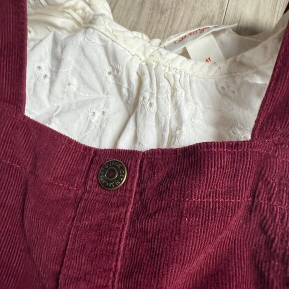 Cat & Jack Jumper Dress Shirt Set Holiday Christmas - Picture 4 of 7